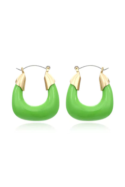 Julianna Green Resin Earrings