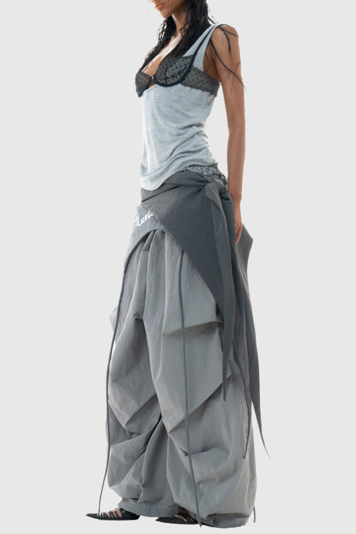 Petroski Deconstruct Parachute Pants - Grey