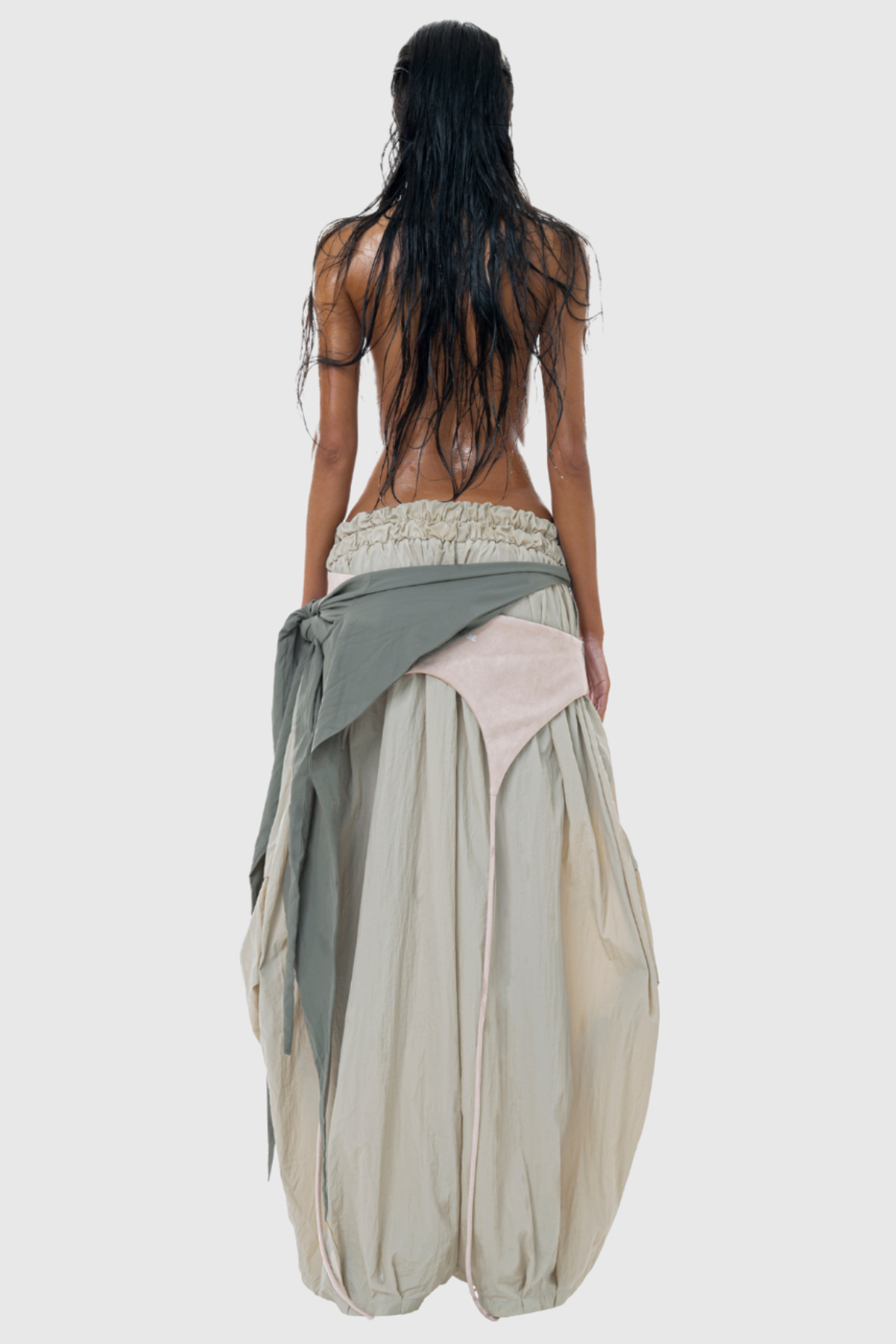 Petroski Deconstruct Parachute Pants - Apricot