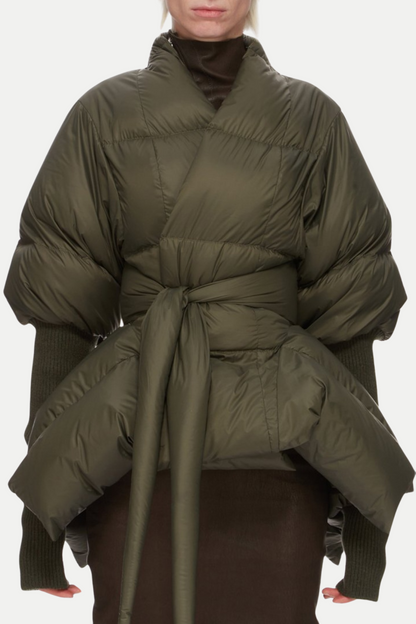 Juno Belted Batwing Jacket - Green