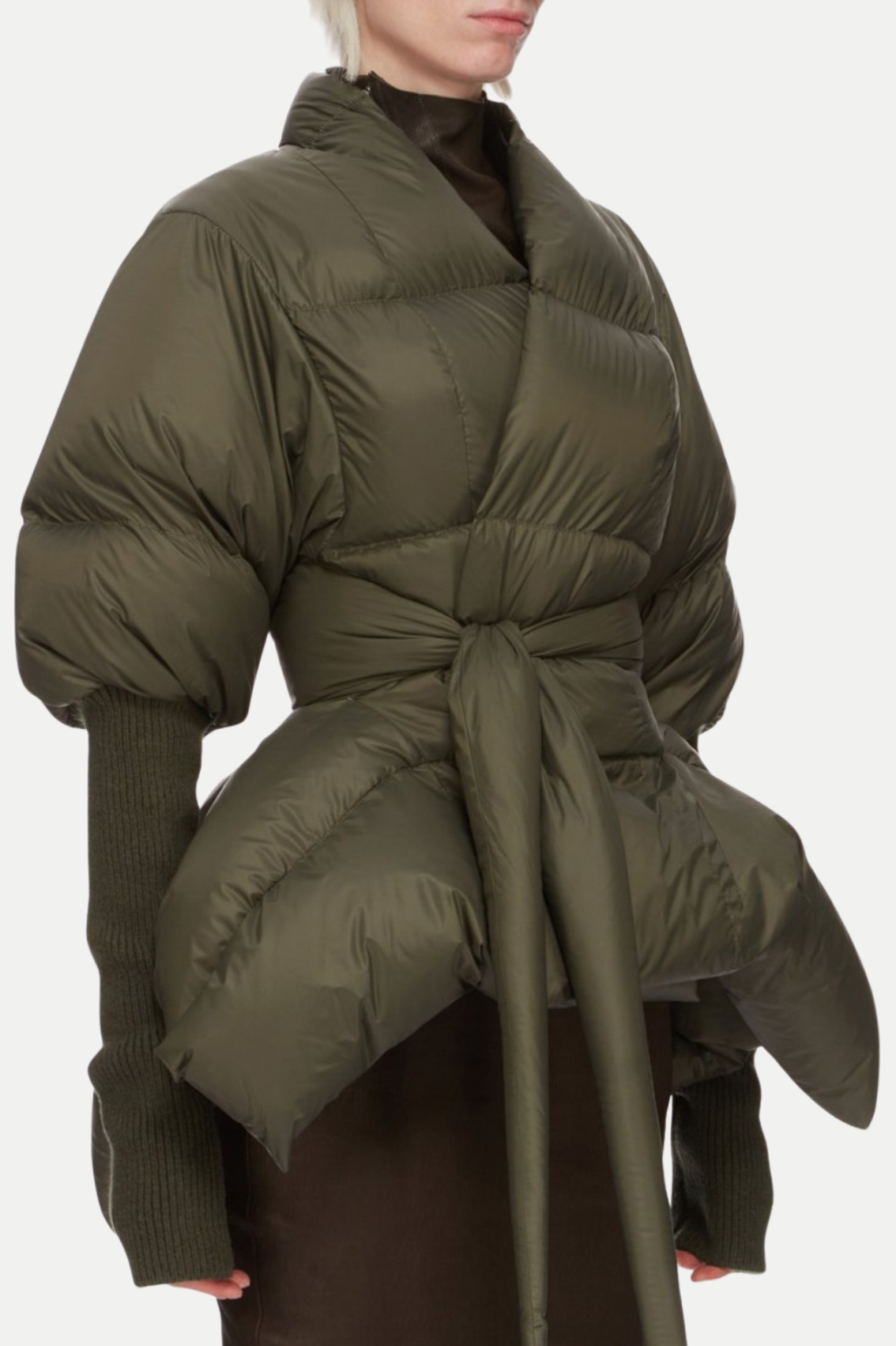 Juno Belted Batwing Jacket - Green