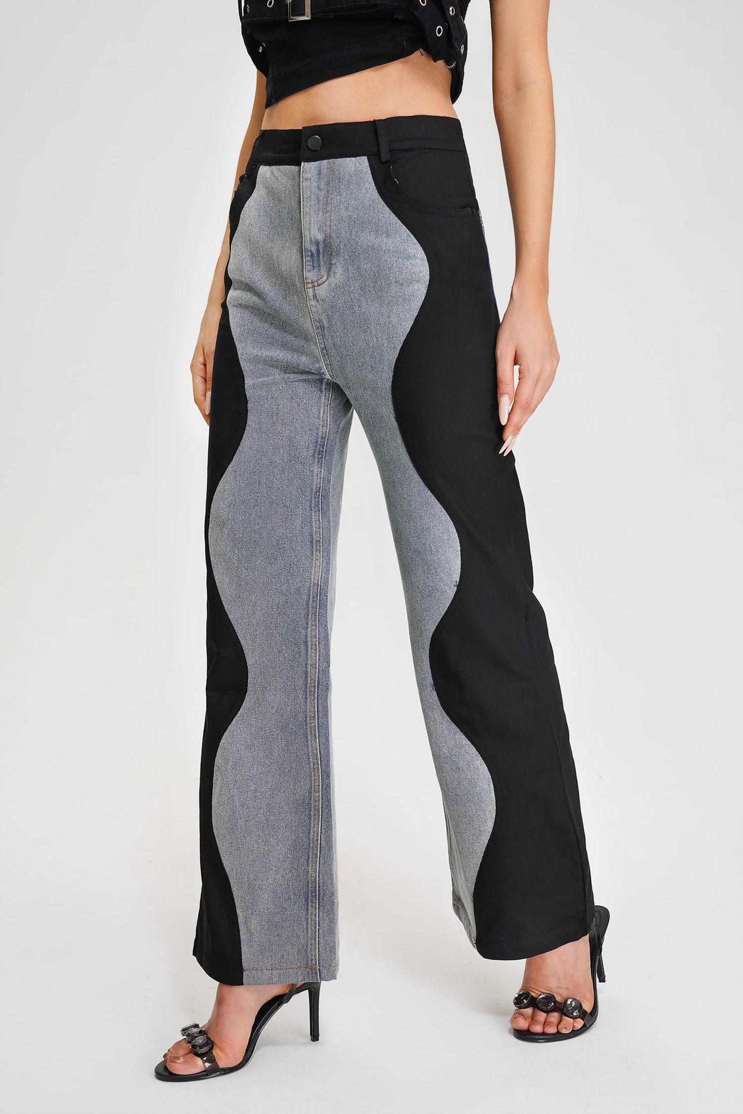 Kate Wave Spliced Jeans