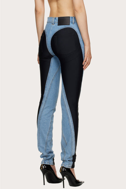 Kathryn Patchwork Spiral Jeans