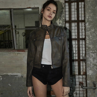 Katia Retro Leather Jacket