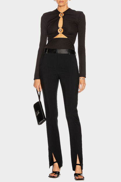 Keelia Cutout Ruched Bodysuit