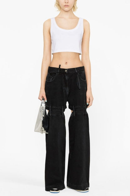 Kendra Cutout Jeans - Black