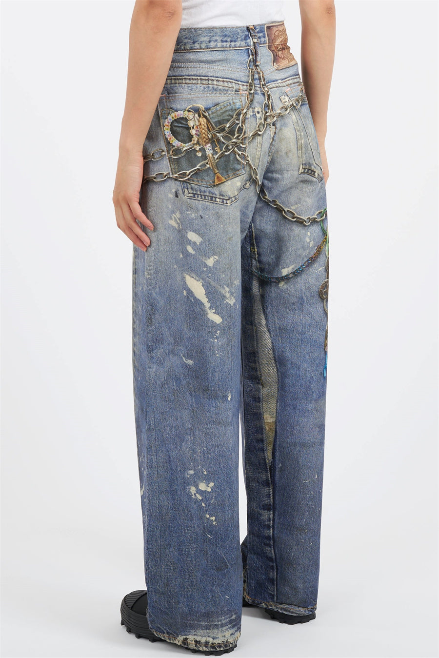 Kora Printed Wide Leg Jeans