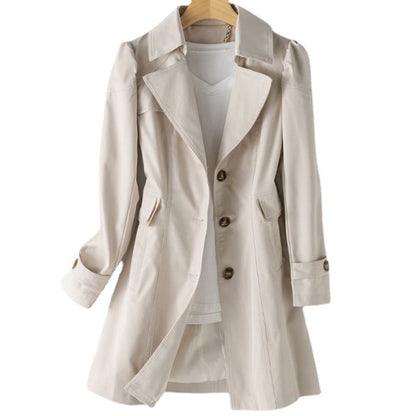 | Women’s Classic Double-Breasted Trench Coat