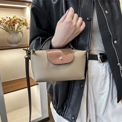 Retro Nylon Dumpling Shoulder Messenger Handbag