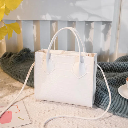 Crocodile Pattern Mini Luxury Designer Women's Crossbody Handbag