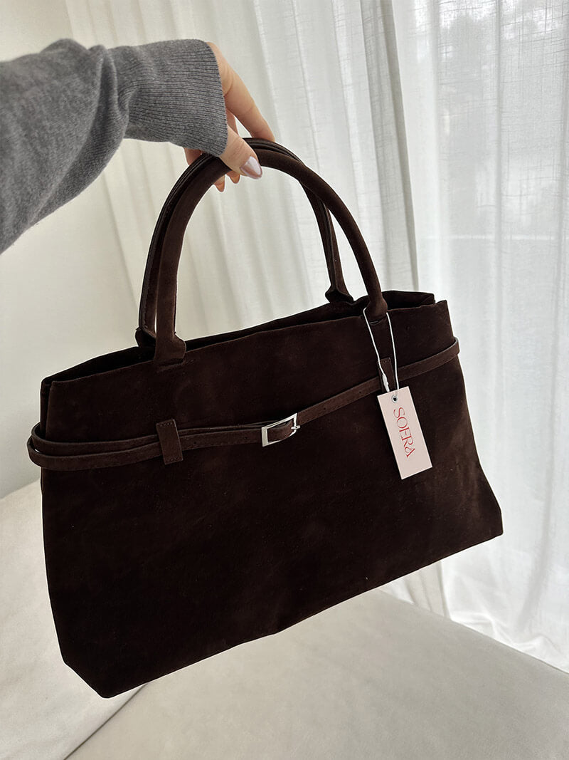 Ladies Handbag Suede