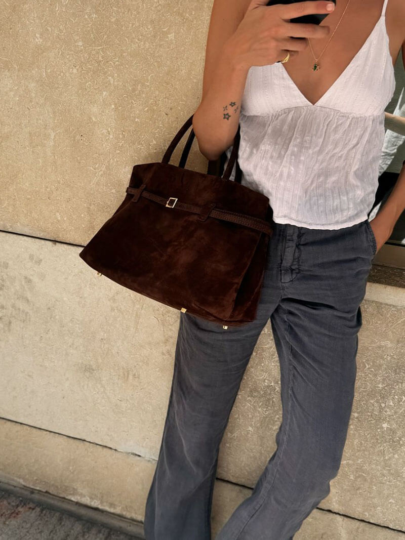 Ladies Handbag Suede