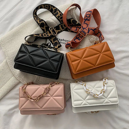 Large Capacity PU Leather Casual Crossbody