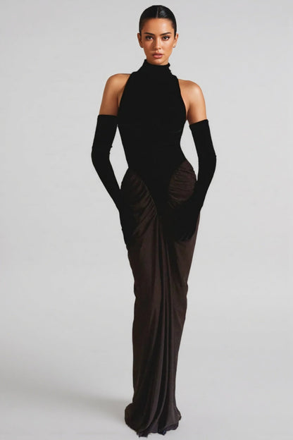Faithan High Neck Sleeveless Maxi Dress