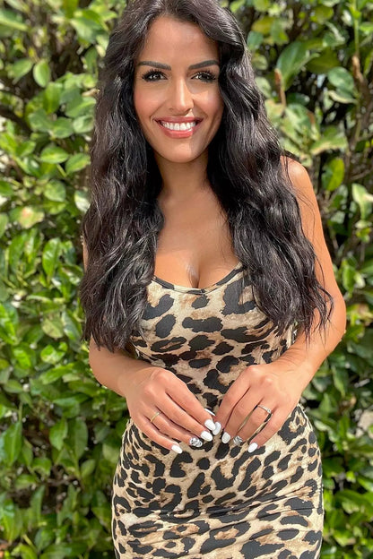 Kailani Bodycon Dress-Leopard