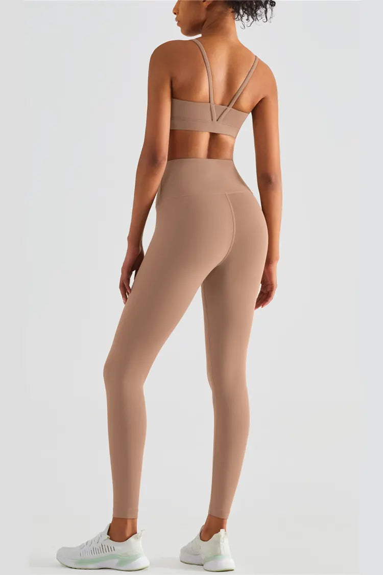 Lexi Cacao High-Rise Tight Leggings