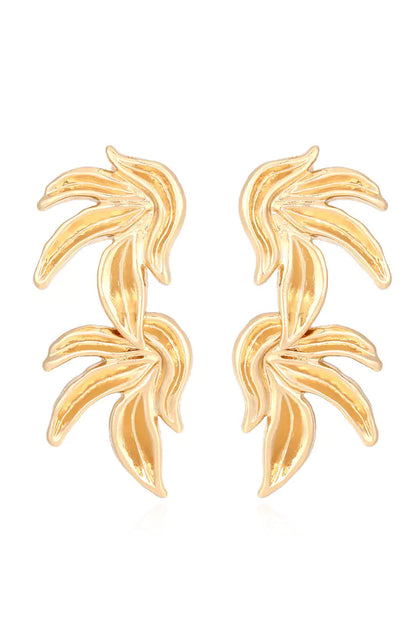Lia Gold Leaves Earrings