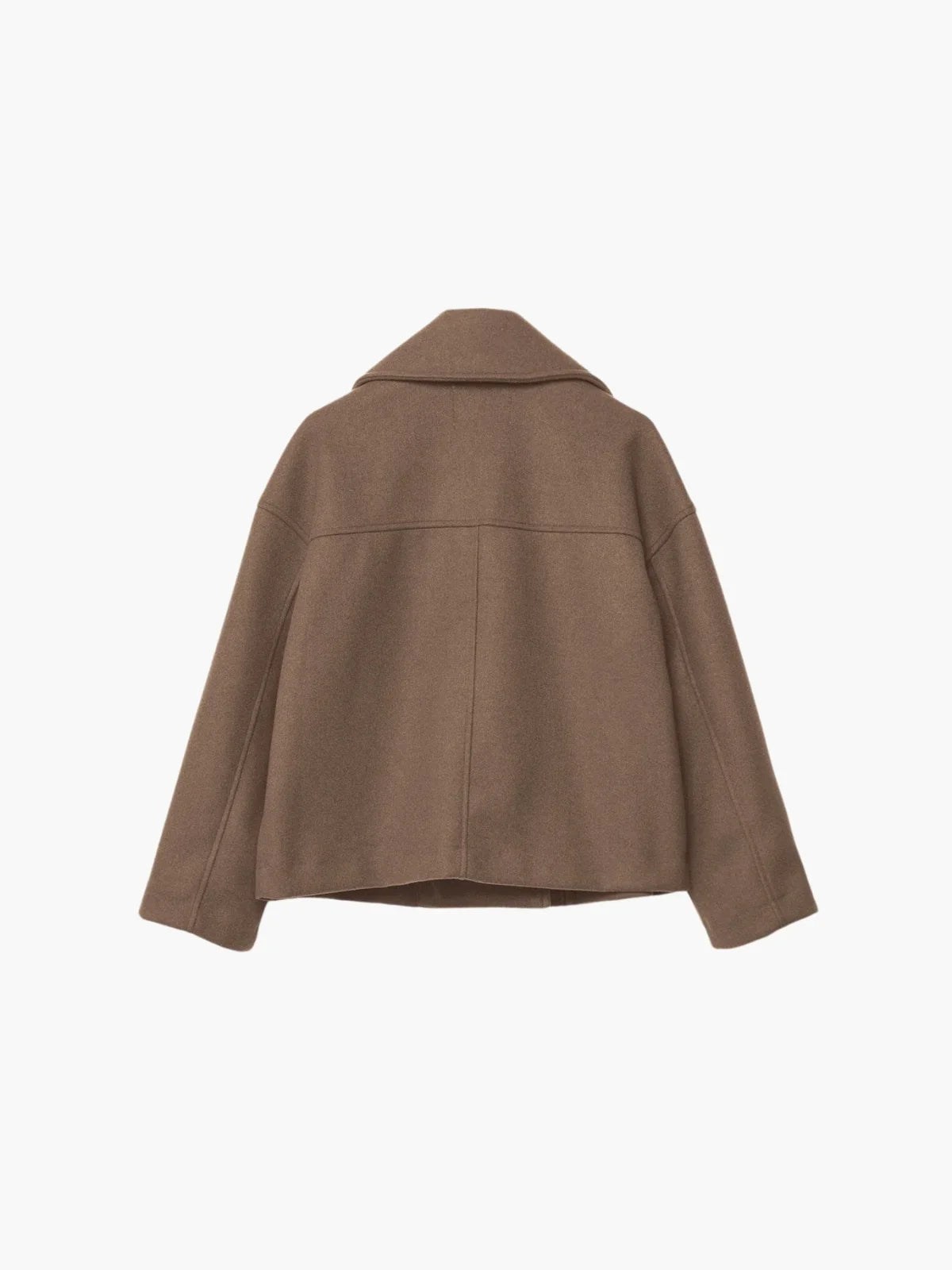 Oversized Double-Breasted Wool Coat