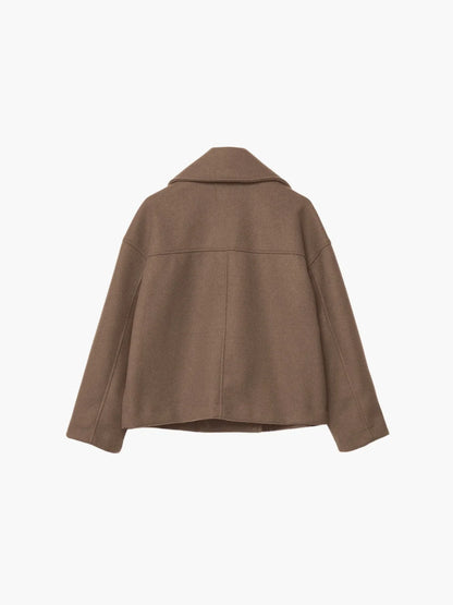 Oversized Double-Breasted Wool Coat