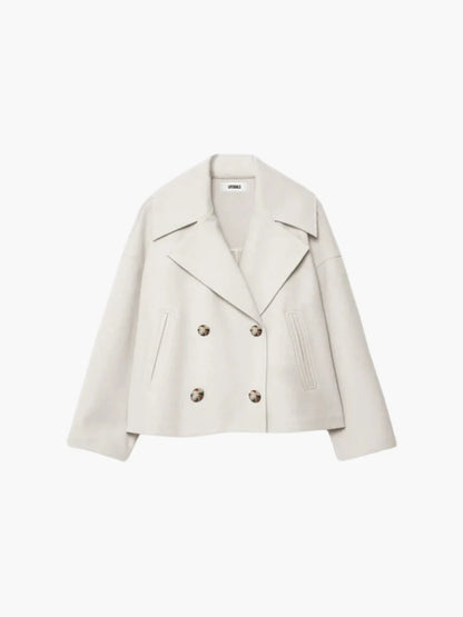 Oversized Double-Breasted Wool Coat
