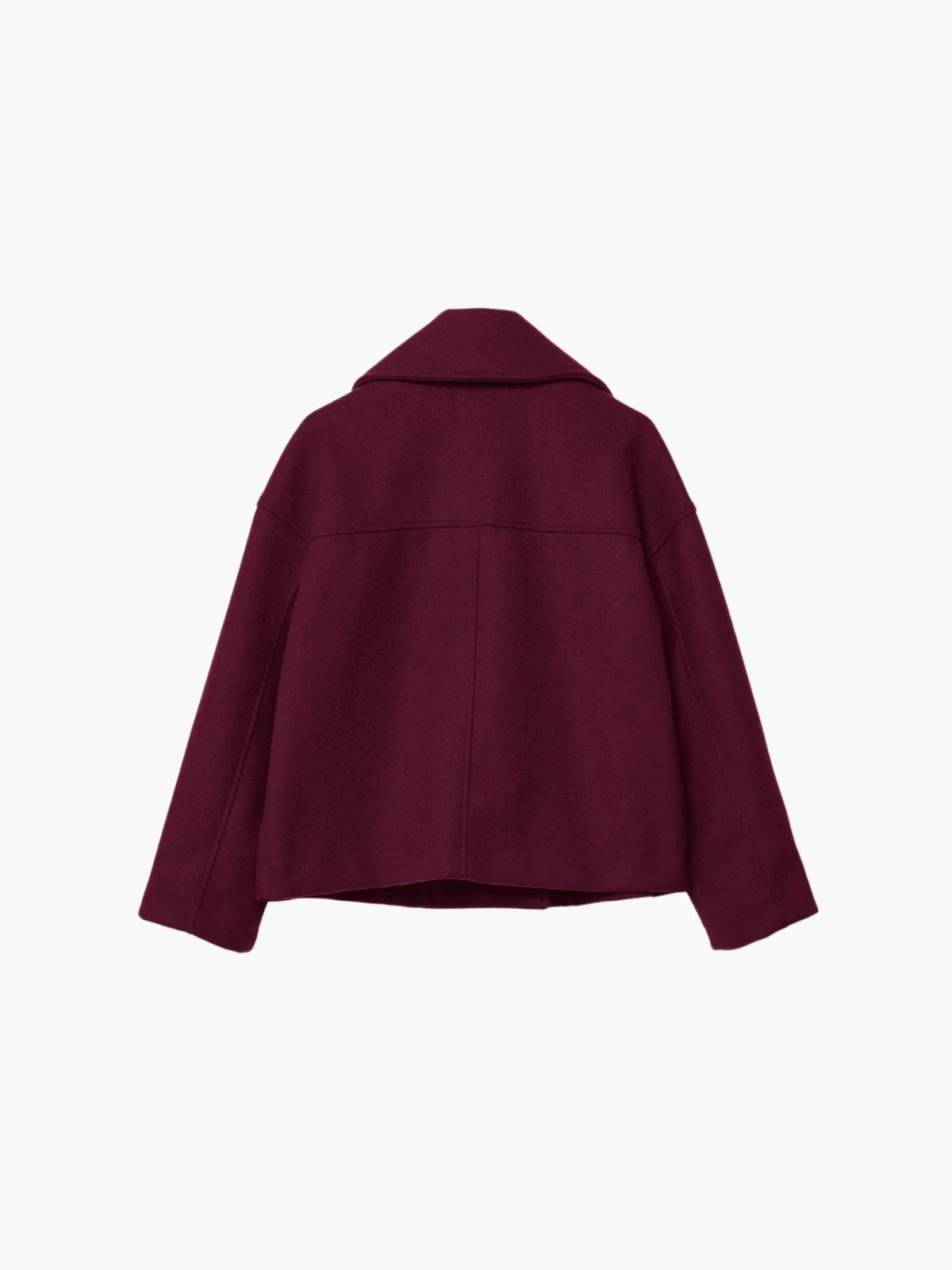 Oversized Double-Breasted Wool Coat