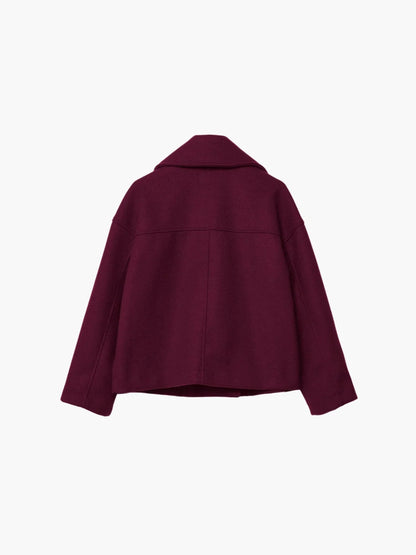 Oversized Double-Breasted Wool Coat
