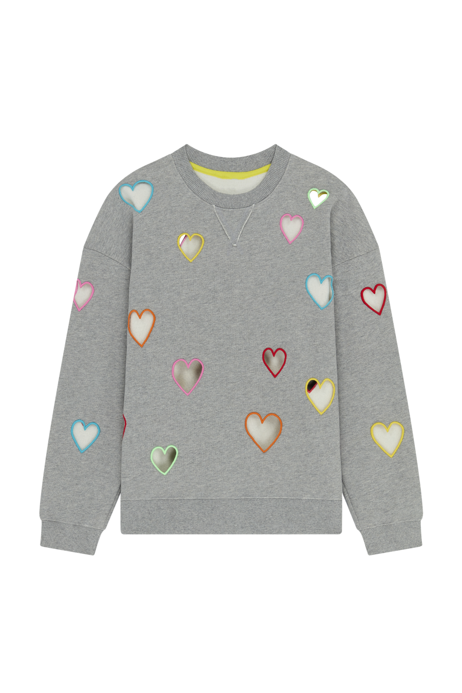 Liora Heart Embroidered Cutout Sweatshirt