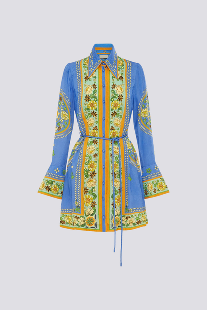 Lisbeth Long Sleeve Floral Mini Dress