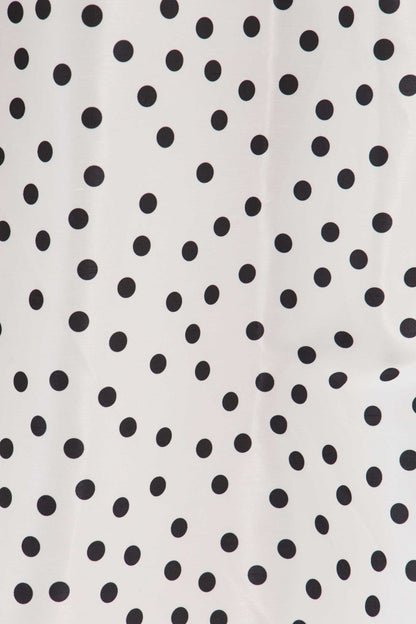 Londa Halter Polka Dot Bow Cutout Midi Dress