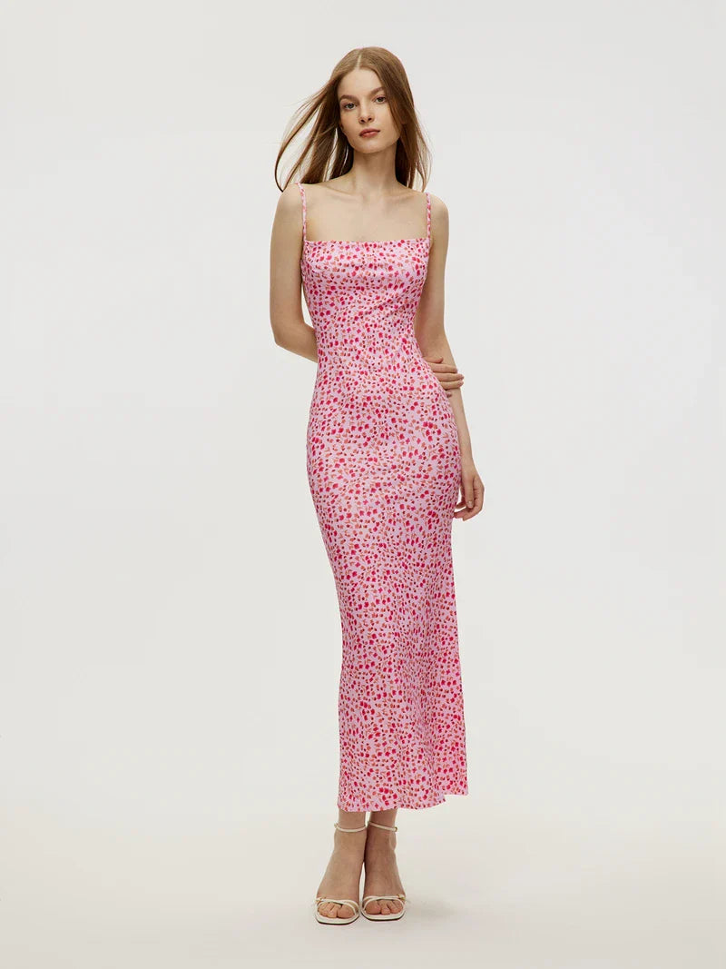 Sexy Backless Slimming Beach Floral Dress