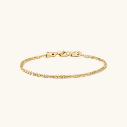 Luna Gleam - Delicate Gold Anklet