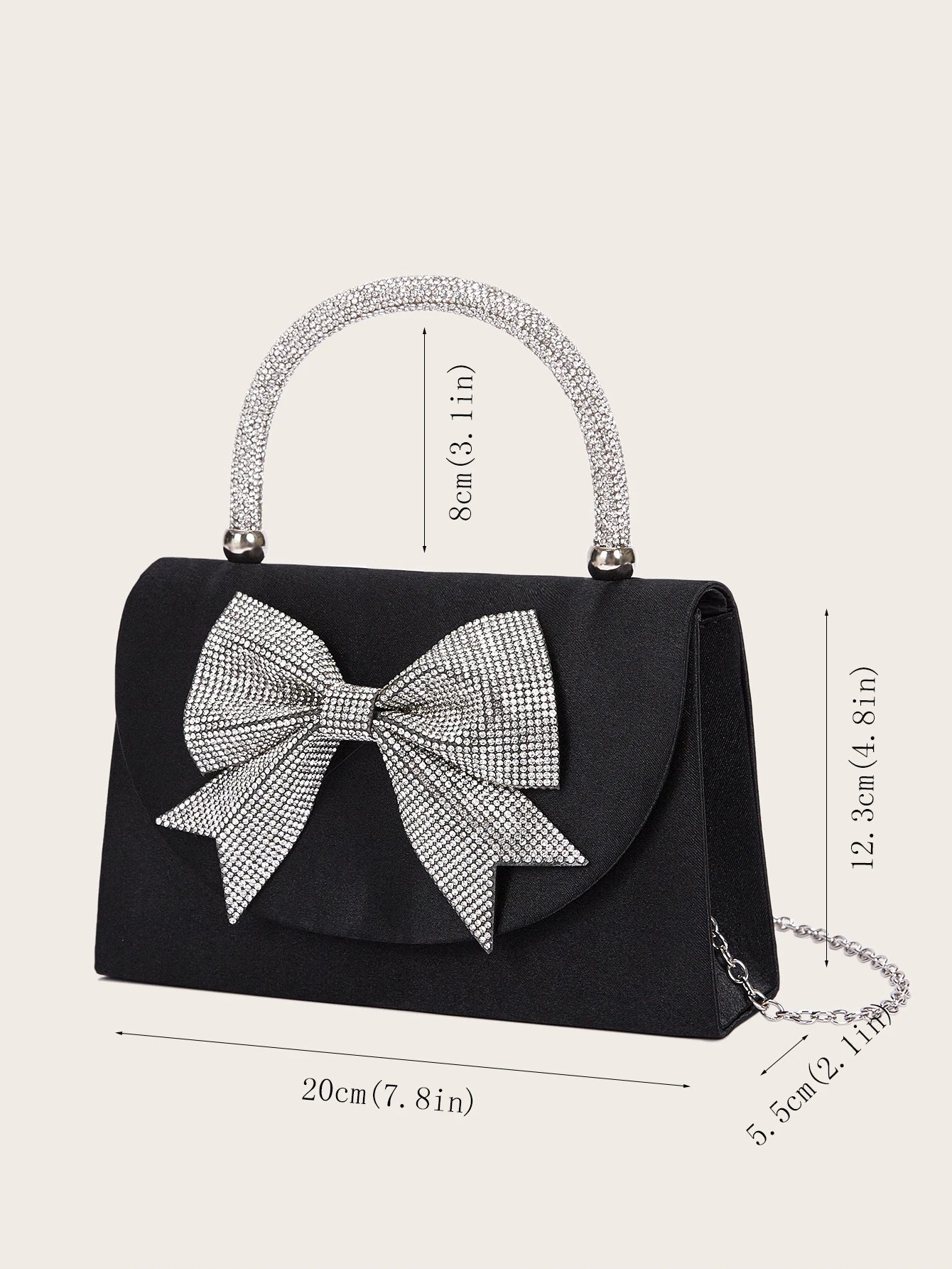 Square Shoulder Clutch Bag Wedding Evening