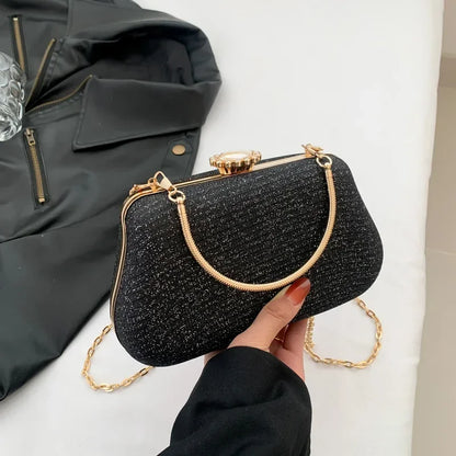 Luxury High Design Evening Glitter Wedding Clutch Handbag