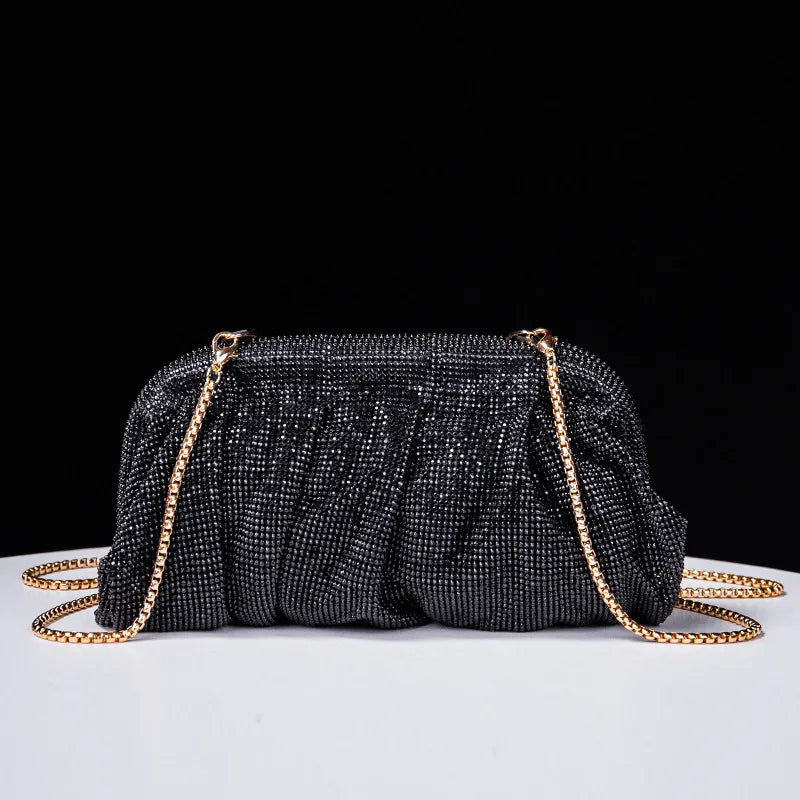 Shiny Rhinestone Wedding Clutch Wristlet