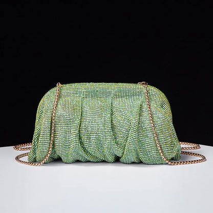 Shiny Rhinestone Wedding Clutch Wristlet