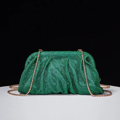 Shiny Rhinestone Wedding Clutch Wristlet