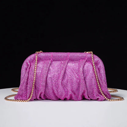 Shiny Rhinestone Wedding Clutch Wristlet