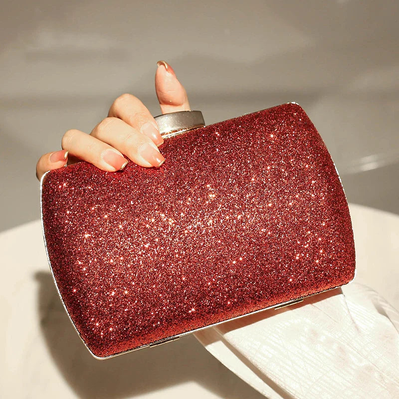 Red Diamond Evening Clutch Wristlet