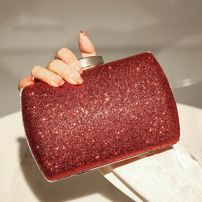 Red Diamond Evening Clutch Wristlet