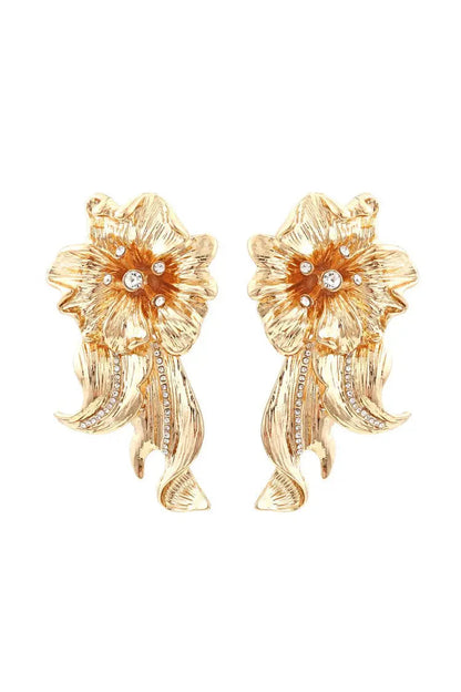 Lyla Golden Flower Earrings