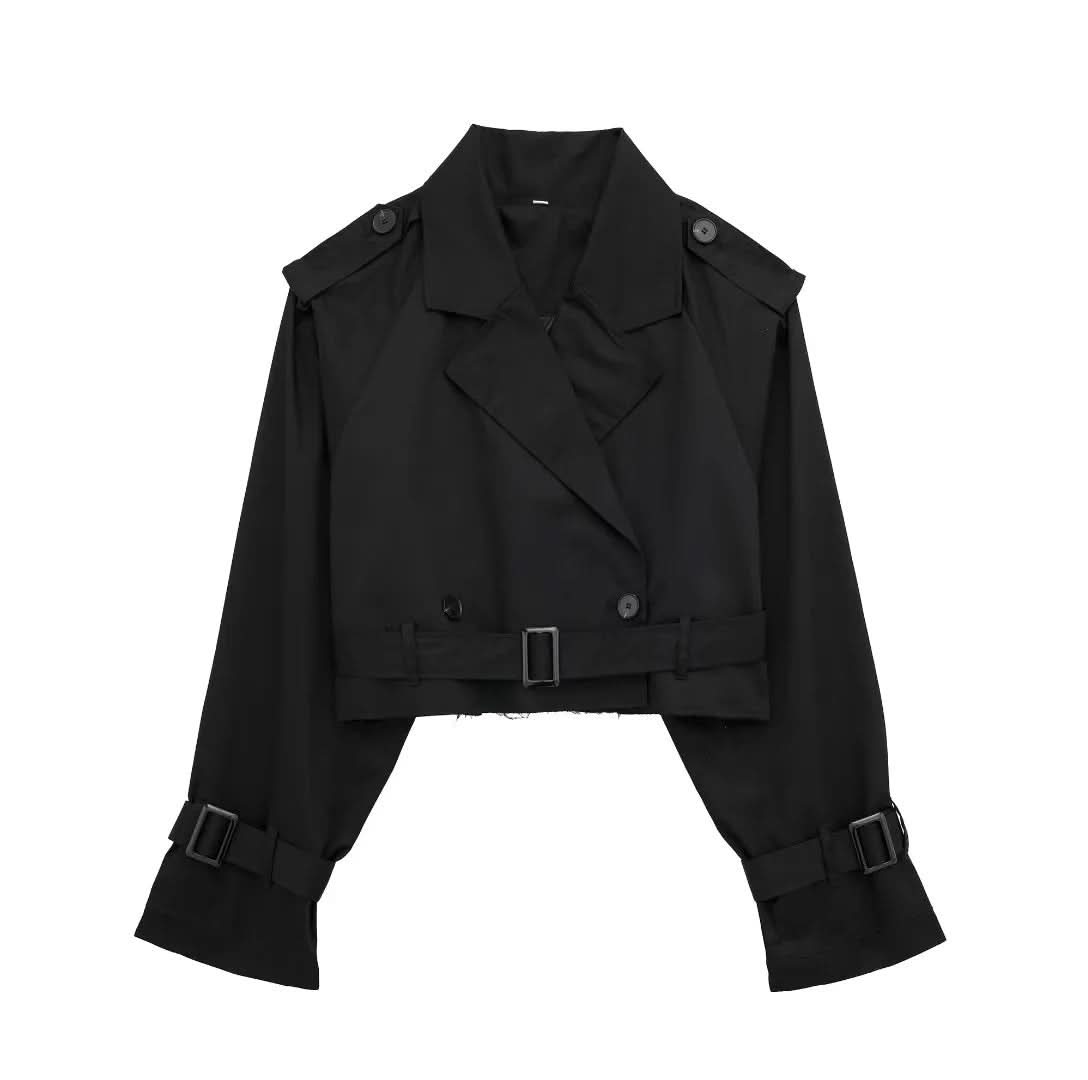 Lylah Cropped Trenchcoat