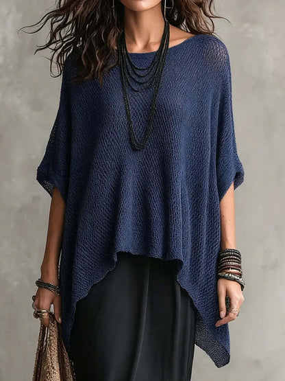 Casual Solid Color Chiffon Shirt