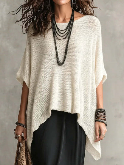 Casual Solid Color Chiffon Shirt