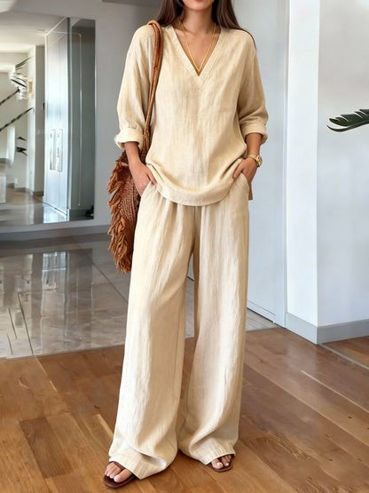 Simple Solid Color Suit