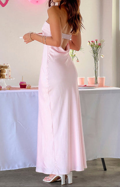 Julieta Light Pink Maxi Dress
