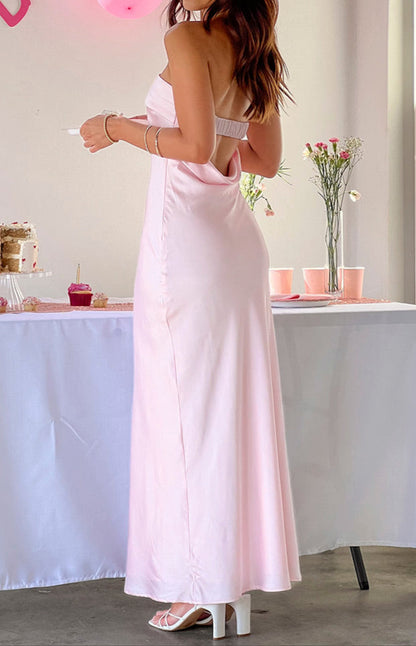 Julieta Light Pink Maxi Dress