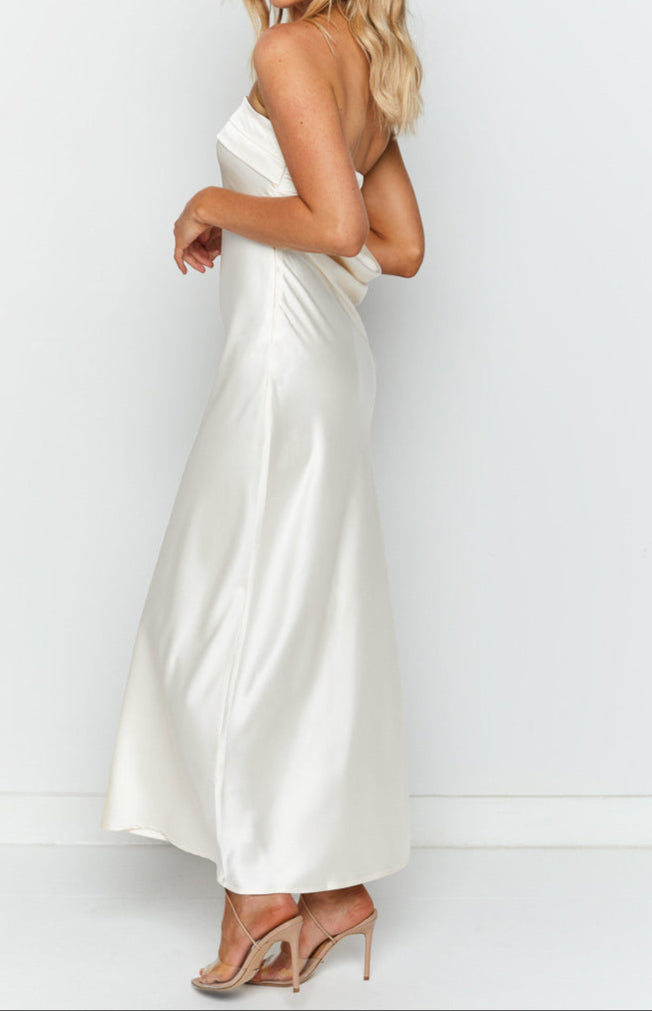 Giulia White Maxi Dress