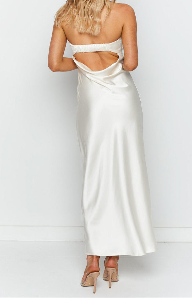 Giulia White Maxi Dress
