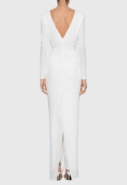 Manik Floral Ruched Maxi Dress