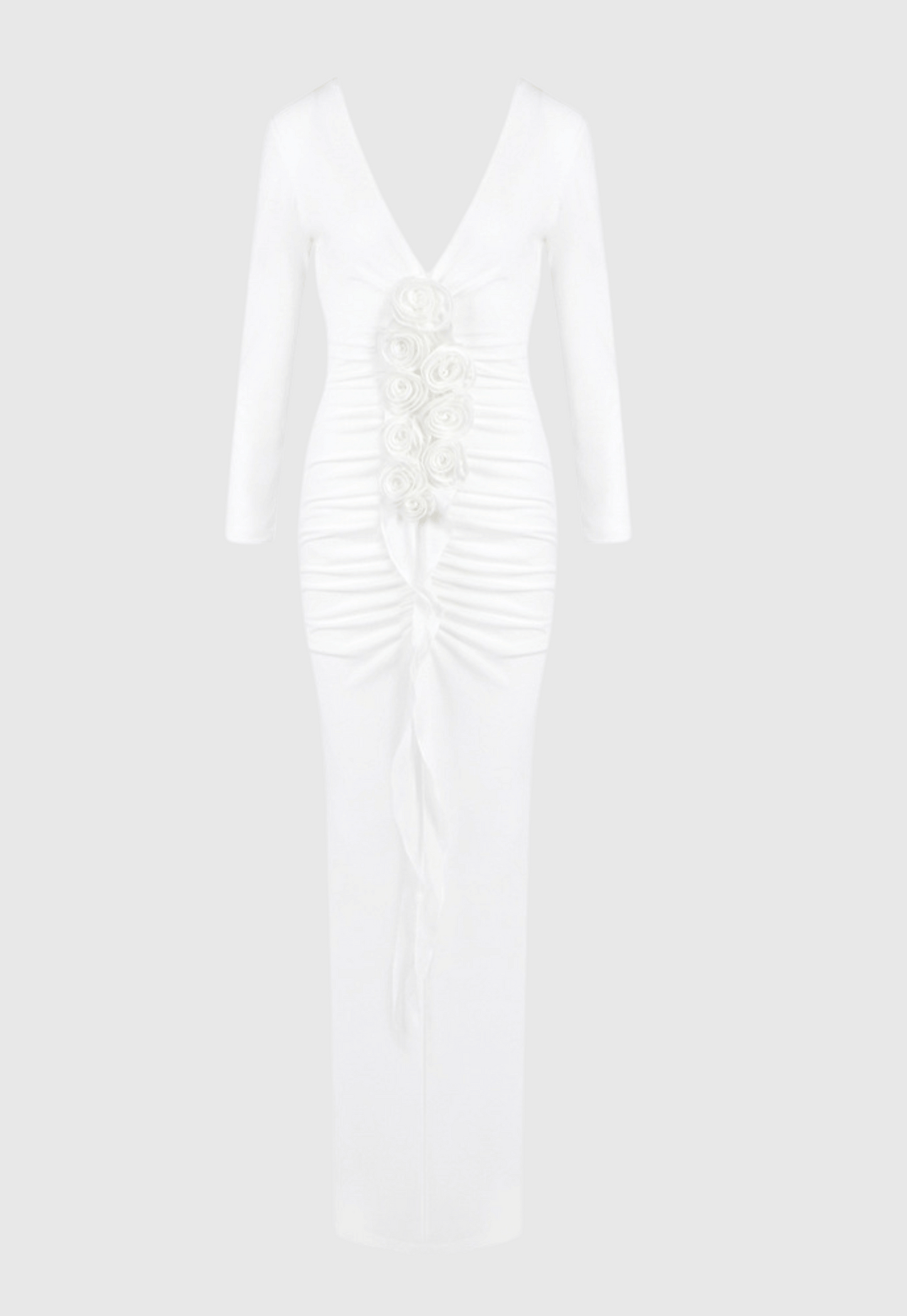 Manik Floral Ruched Maxi Dress